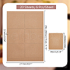 Rectangle Printable Blank Kraft Paper Self Adhesive Stickers AJEW-WH0523-26B-2
