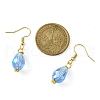 15 Pair 15 Color Glass Teardrop Dangle Earrings EJEW-JE05399-4