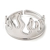 304 Stainless Steel Open Cuff Rings RJEW-K245-64P-1