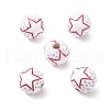 Wood European Beads WOOD-I014-01F-2