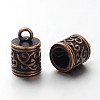 Tibetan Style Cord Ends TIBEP-LF10887YKG-R-LF-1