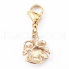 Christmas Theme Alloy Enamel Pendants HJEW-JM00427-02-4