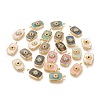 Natural & Synthetic Gemstone/Shell Pendants KK-P184-01-1