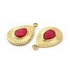 Natural Carnelian Teardrop Charms STAS-J401-VC663-3