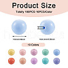 100Pcs 10 Colors Food Grade Eco-Friendly Silicone Focal Beads SIL-TA0001-28-13