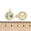Brass Micro Pave Cubic Zirconia Pendants KK-I723-10G-3