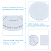 DICOSMETIC 4Pcs 2 Styles EVA Braiding Disc Disk TOOL-DC0001-19-4