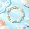 3Pcs 3 Styles Synthetic Turquoise Beads Stretch Bracelets BJEW-JB11574-4