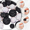 SUNNYCLUE 48Pcs 8 Styles Resin Rhinestone Beads RESI-SC003-43-3