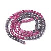 Natural Red Corundum/Ruby and Sapphire Beads Strands G-R460-017-2