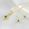 Cross Brass Micro Pave Cubic Zirconia Jewelry Set FS-WG607C5-01-4