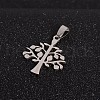 Tarnish Resistant Tree of Life 201 Stainless Steel Pendants STAS-I032-139-2