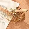 Fashion 304 Stainless Steel Buddhist Bangle Sets BJEW-L664-024C-G-4