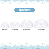 DELORIGIN 4Pcs 4 Style Clear Glass Globe FIND-DR0001-01-2