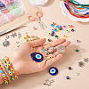 DIY Evil Eye Bracelet Making Kit DIY-TA0004-43-16