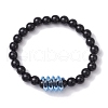 Round & Spring Acrylic Stretch Beaded Bracelets BJEW-JB10224-02-3