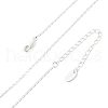 Brass Cable Chain Necklaces for Women Men KK-B129-30S-4