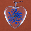 Heart Alloy Glass Pendants X-GLAA-Q049-20mm-03P-2