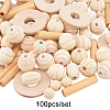 Olycraft Natural Wood Beads WOOD-OC0001-33-4