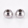 Tarnish Resistant 202 Stainless Steel Rondelle Spacer Beads STAS-F094-06B-P-2