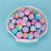 Printed Round Silicone Focal Beads SI-JX0056A-31-6