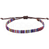 Adjustable Bohemian Style Cotton & Linen Cord Braided Bracelets for Friendship OB0004-17-1