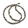 Natural Pyrite Nuggets Beads Strands G-I125-80-2
