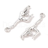 Tibetan Style Zinc Alloy Dancer Pendants TIBEP-R334-283AS-RS-2