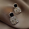 Alloy Rhinestone Dangle Earrings for Women WG80053-25-1