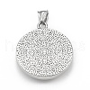 304 Stainless Steel Pendants STAS-G303-31AS-2