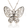 Tibetan Style Alloy Butterfly Pendants TIBE-M001-153-1