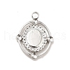 Non-Tarnish 304 Stainless Steel Pendant Cabochon Settings STAS-I197-005P-3
