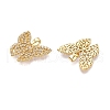 Brass Micro Pave Cubic Zirconia Pendants KK-T070-33G-2