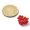 Imitation Austrian Glass Beaded Pendants PALLOY-TA00047-2