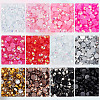 DICOSMETIC 2Box 2 Colors Pointed Back Resin Rhinestone Cabochons MRMJ-DC0001-08-5