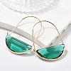 Brass Hoop Earrings EJEW-T007-04G-01-NF-1