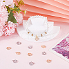 Beebeecraft 12Pcs 2 Colors Brass Micro Pave Cubic Zirconia Charms KK-BBC0014-88-4