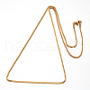 304 Stainless Steel Box Chain Venetian Chain Necklaces X-NJEW-I065-13A-2