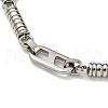 304 Stainless Steel Column & Oval Link Chain Bracelet BJEW-B078-38P-2