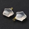 Natural Agate Star Pendants G-U025-03G-2