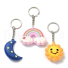 PVC Plastic Pendant Keychain KEYC-YW0001-11-1