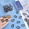 SUNNYCLUE 30Pcs Zinc Alloy Spring Gate Rings FIND-SC0010-83C-3