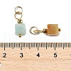 Natural Mixed Gemstone Pendants STAS-Z129-01G-3