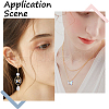 SUNNYCLUE 32Pcs 4 Colors Brass with Glass Charms KK-SC0003-57-5
