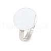 Brass Pad Ring Bases KK-EC022-14mm-S-RS-3