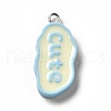 Opaque Resin Pendants RESI-G056-04-1