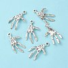Tibetan Style Alloy Skeleton Hand Pendants for Halloween LF1287Y-3