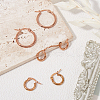 SOFPLATE 3 Styles 201 Stainless Steel Hoop Earrings EJEW-SP0001-04-4