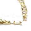 Brass Micro Pave Cubic Zirconia Chain Necklaces NJEW-L170-09G-3