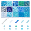   197G 15 Style Glass Round Seed & Bugle Beads SEED-PH0001-84-1